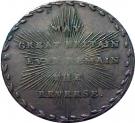 ½ Penny (Middlesex - Map of France)