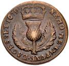 1 Bawbee - Charles II