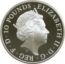 10 Pounds - Elizabeth II (5th portrait; 5 oz Fine Silver)
