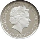 20 Pence - Elizabeth II (4th portrait; 1/10 oz Fine Silver)