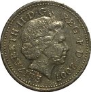 1 Pound - Elizabeth II (4th portrait; Gateshead Millennium Bridge)