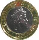2 Pounds - Elizabeth II (4th portrait; Robert Burns)