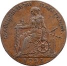 ½ Penny (Cheshire - Macclesfield / Charles Roe Copper Works)