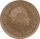 1 Sovereign - Elizabeth II (5th portrait; Garter type)