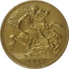 ½ Sovereign - Edward VII