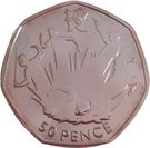 50 Pence - Elizabeth II (Modern Pentathlon; Silver)