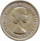 2 Shillings - Elizabeth II (1st portrait; with "BRITT:OMN")
