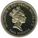 2 Pounds - Elizabeth II (3rd portrait; Claim of Right)