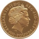 100 Pounds - Elizabeth II (4th portrait; 1 oz Fine Gold)
