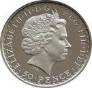 50 Pence - Elizabeth II (4th portrait; 1/4 oz Fine Silver)