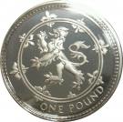 1 Pound - Elizabeth II (Scottish Lion; Silver Proof)