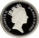 1 Pound - Elizabeth II (Scottish Thistle; Silver Piedfort)