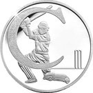 10 Pence - Elizabeth II (C - Cricket; Silver Proof)