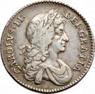 1 Shilling - Charles II (2nd milled bust)