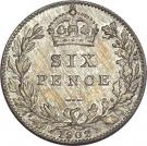 6 Pence - Edward VII