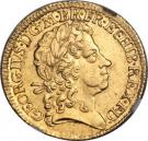 1 Guinea - George I (tie in hair with loop and 1 end)