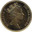 2 Pounds - Elizabeth II (3rd portrait; Double Sovereign)
