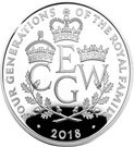 10 Pounds - Elizabeth II (5 oz Fine Silver; Four Generations of Royalty)