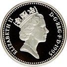 1 Pound - Elizabeth II (Welsh Dragon; Silver Piedfort)