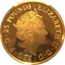 25 Pounds - Elizabeth II (5th portrait; Unicorn of Scotland)