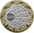 2 Pounds - Elizabeth II (Marconi Telegraph; Silver Proof)