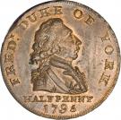 ½ Penny (Middlesex - National Series / Duke of York)