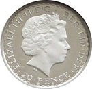 20 Pence - Elizabeth II (4th portrait; 1/10 oz Fine Silver)