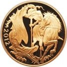 ¼ Sovereign - Elizabeth II (4th portrait; modified reverse)