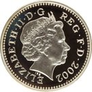 1 Pound - Elizabeth II (English Lions; Silver Piedfort)