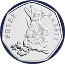 50 Pence - Elizabeth II (5th portrait; Peter Rabbit)