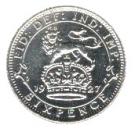 6 Pence - George V (modified effigy)