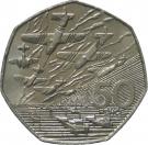 50 Pence - Elizabeth II (3rd portrait; D-Day Anniversary)