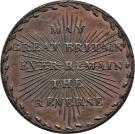 ½ Penny (Middlesex - Map of France)