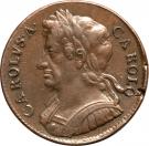 ½ Penny - Charles II