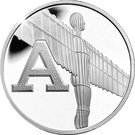 10 Pence - Elizabeth II (A - Angel of the North; Silver Proof)