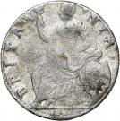 ½ Penny - William & Mary