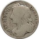 Eighth Dollar - Charles II (2nd Coinage)