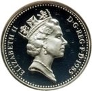 1 Pound - Elizabeth II (Welsh Leek; Silver Proof)