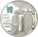 5 Pounds - Elizabeth II (Stonehenge; Silver Proof)