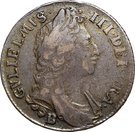 1 Shilling - William III (1st bust; Bristol mint)