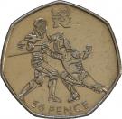 50 Pence - Elizabeth II (4th portrait; Fencing)
