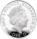 5 Pounds - Elizabeth II (Royal Academy of Arts; Silver Proof)
