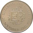 25 New Pence - Elizabeth II (Silver Wedding; Silver Proof)