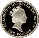2 Pounds - Elizabeth II (Bill of Rights; Silver Proof)