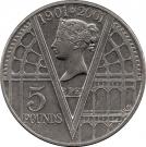 5 Pounds - Elizabeth II (4th portrait; Queen Victoria)