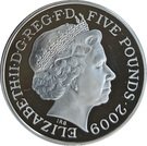 5 Pounds - Elizabeth II (Isaac Newton; Silver Proof)