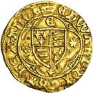 ¼ Ryal - Edward IV (1st reign; Light coinage)