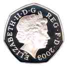 50 Pence - Elizabeth II (WSPU; Silver Proof)