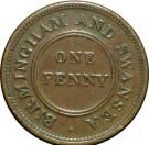 1 Penny (Birmingham - Rose Copper Company)