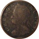½ Penny (George Rules - Britannia Isles)